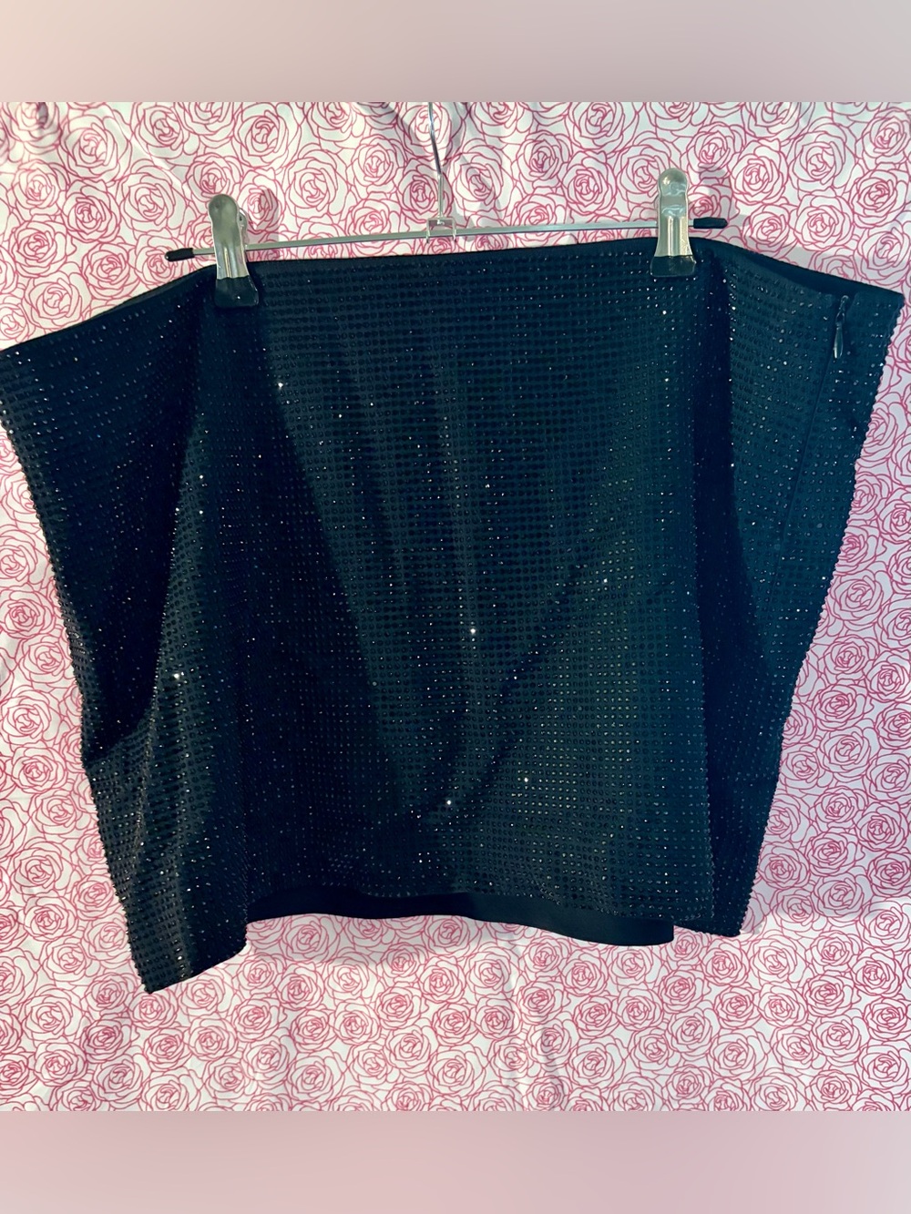 Zara Black Sequin Mini Skirt